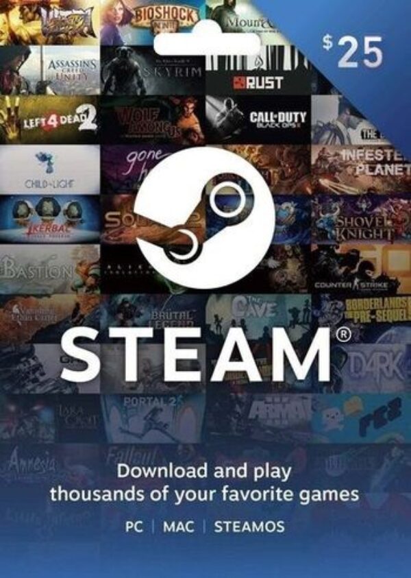 Buy Steam Gift Card 25